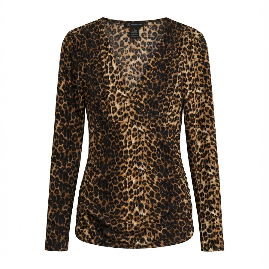 INC · LongSleeve Top · Large · Cheetah