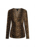 INC · LongSleeve Top · Large · Cheetah