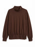 Garnet Hill · Cowl Neck Top with Elastic Banded Hem · XSmall · Chocolate