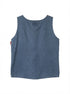 FLAX · Sleeveless Top · Medium · Denim