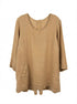 Flax · Tunic Top · Large · Wheat