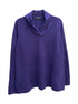 Valerie Stevens · Cashmere Split Neck · 1X · Aubergine