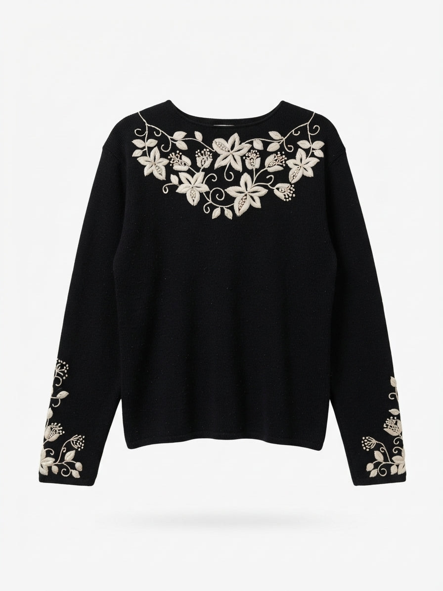 Talbots · Button Up Cardigan · Large · Black