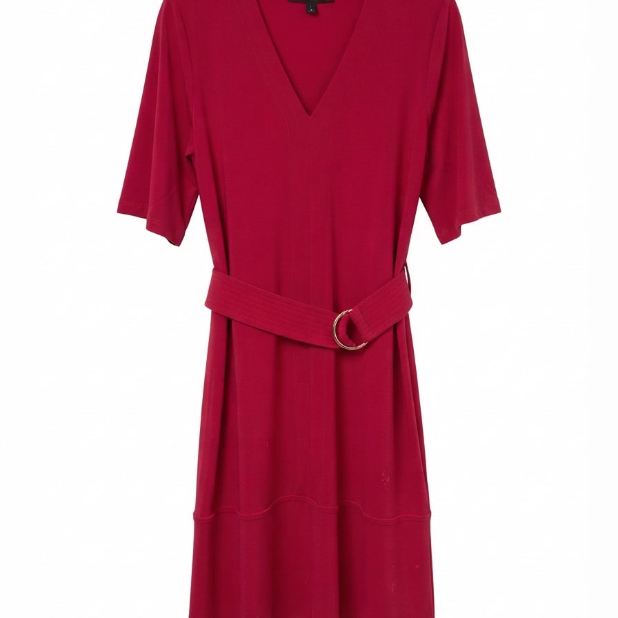White House Black Market · Belted Dress · Large · Raspberry