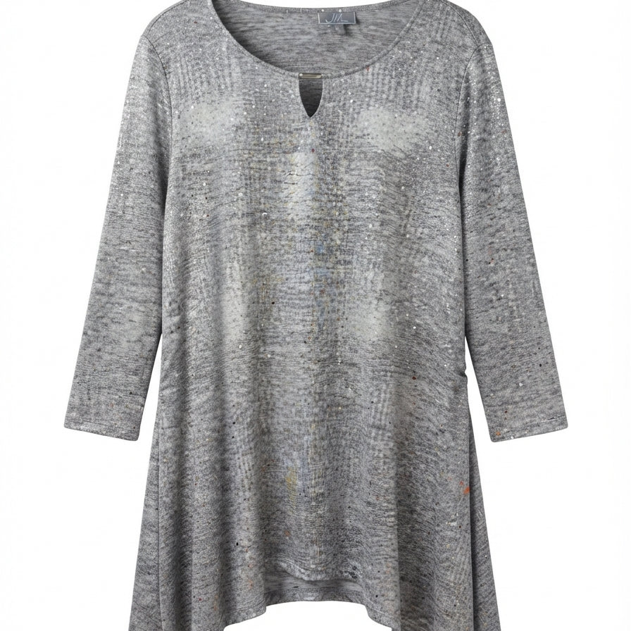 JMCollection · Keyhole Sparkly dots · XLarge · Silver
