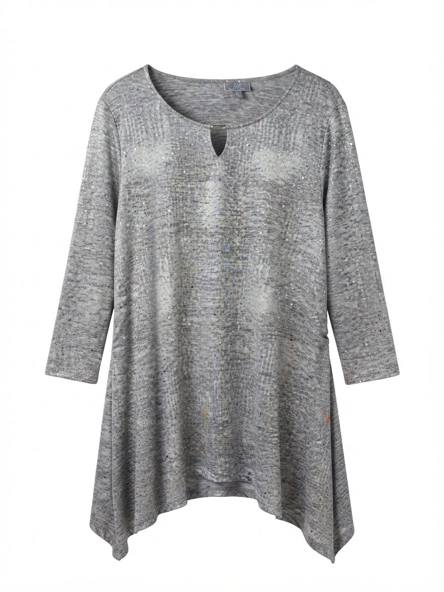 JMCollection · Keyhole Sparkly dots · XLarge · Silver