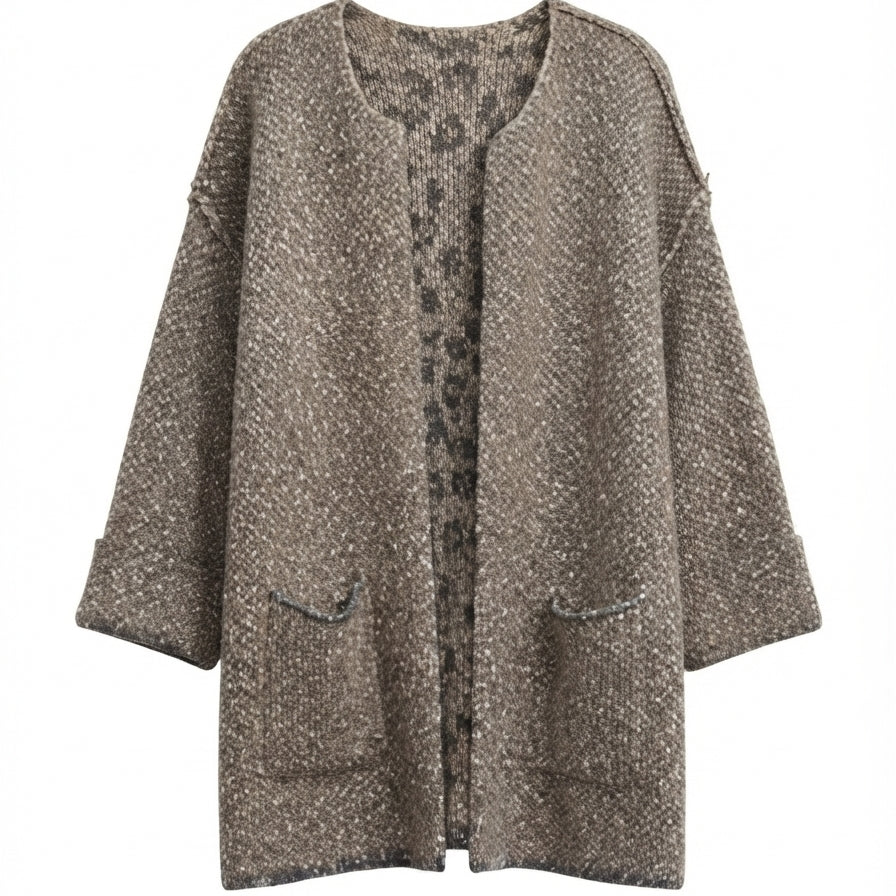 Democracy · Open Drape Cardigan · XLarge · Gray