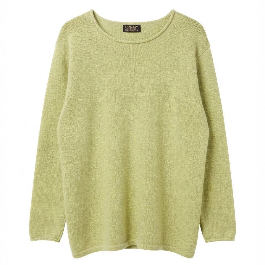 Lanalpa · Alpaca Sweater · S/M · Celery
