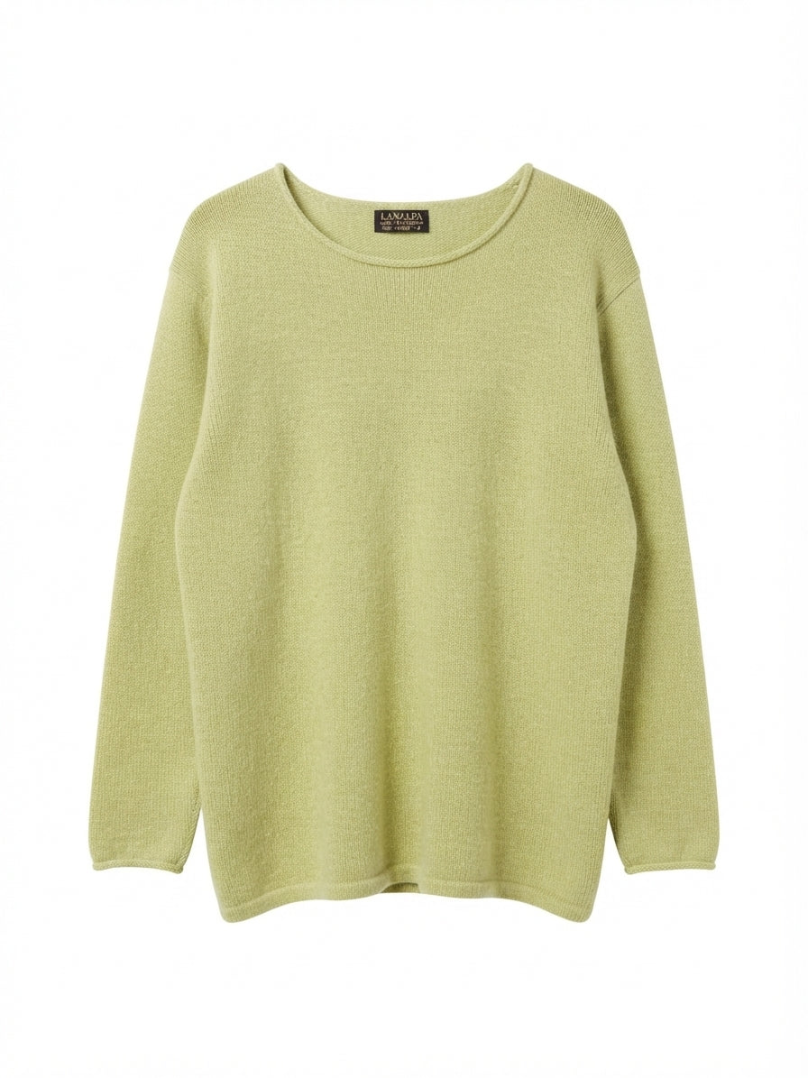 Lanalpa · Alpaca Sweater · S/M · Celery