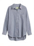 Free People · LongSleeve Shirt · Small · Navy/White