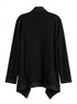 JJ Fashion · Open Drape Cardigan · Large · Black/White