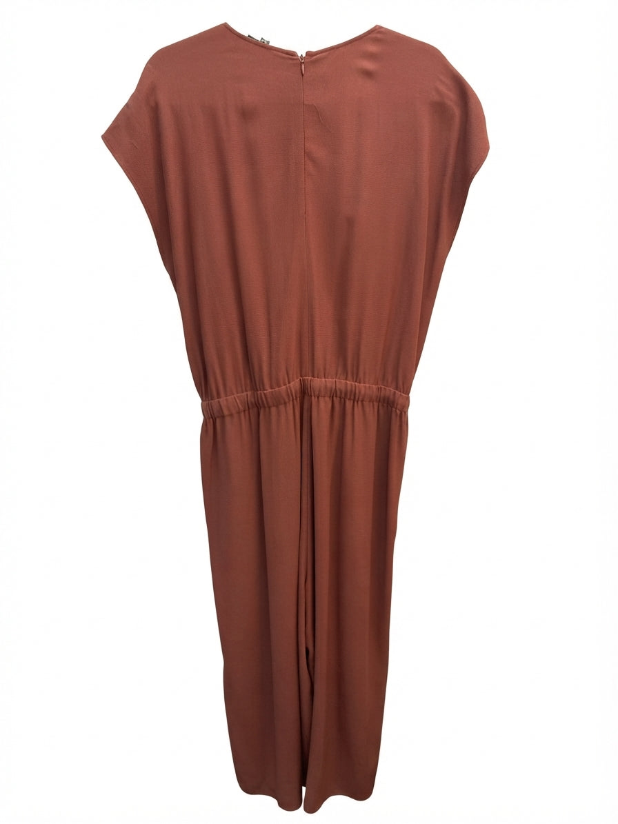 Eileen Fisher · Tencel Blend Jumpsuit · Medium · Rust