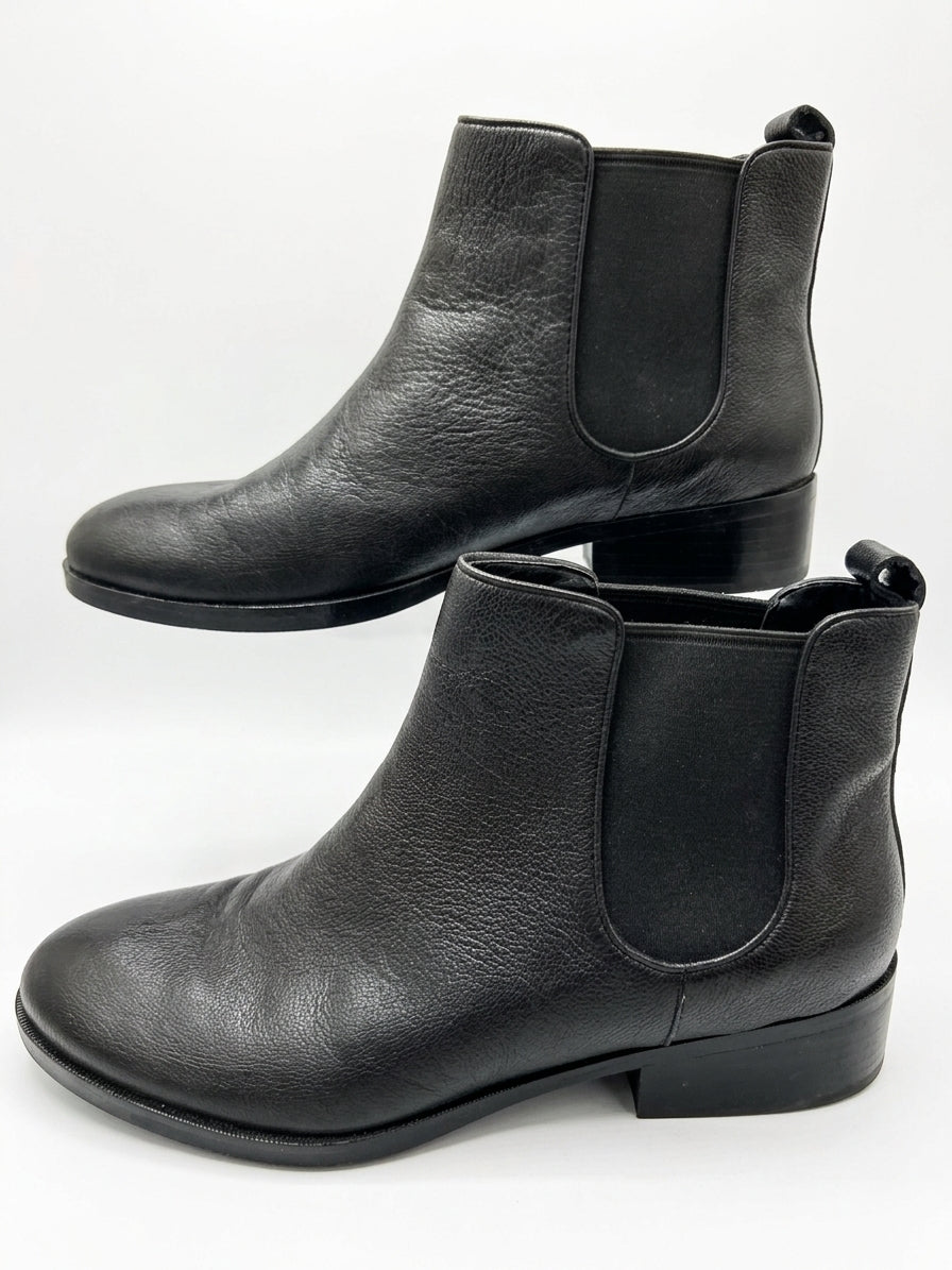 ColeHaan · Landsman Leather Chelsea Bootie · 10 · Black