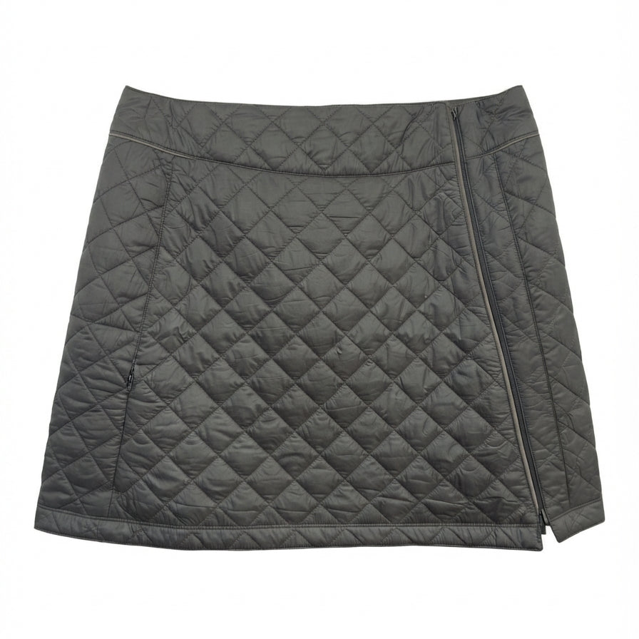 Novara · Quilted Cycling Skirt · Large · Gray