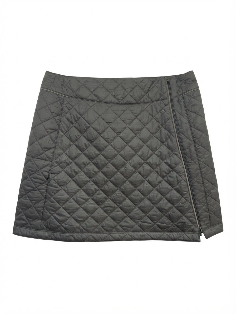 Novara · Quilted Cycling Skirt · Large · Gray
