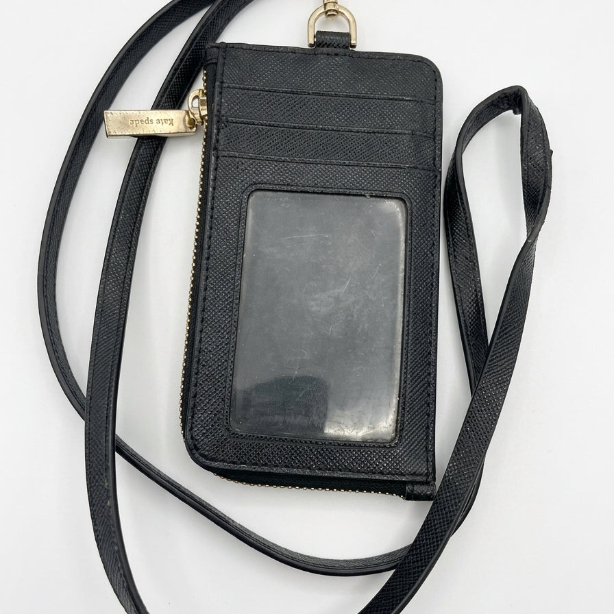Kate Spade New York · Serafino Leather Card Case Lanyard · Lanyard · Black