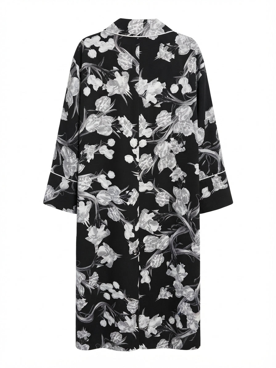 Topshop · Duster · Medium · BlackFloral