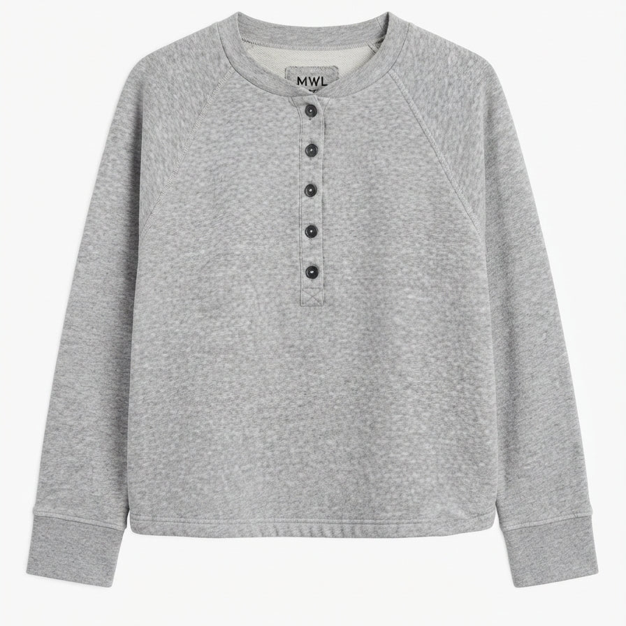 Madewell · Make Weekends Longer Henley · Large · Gray