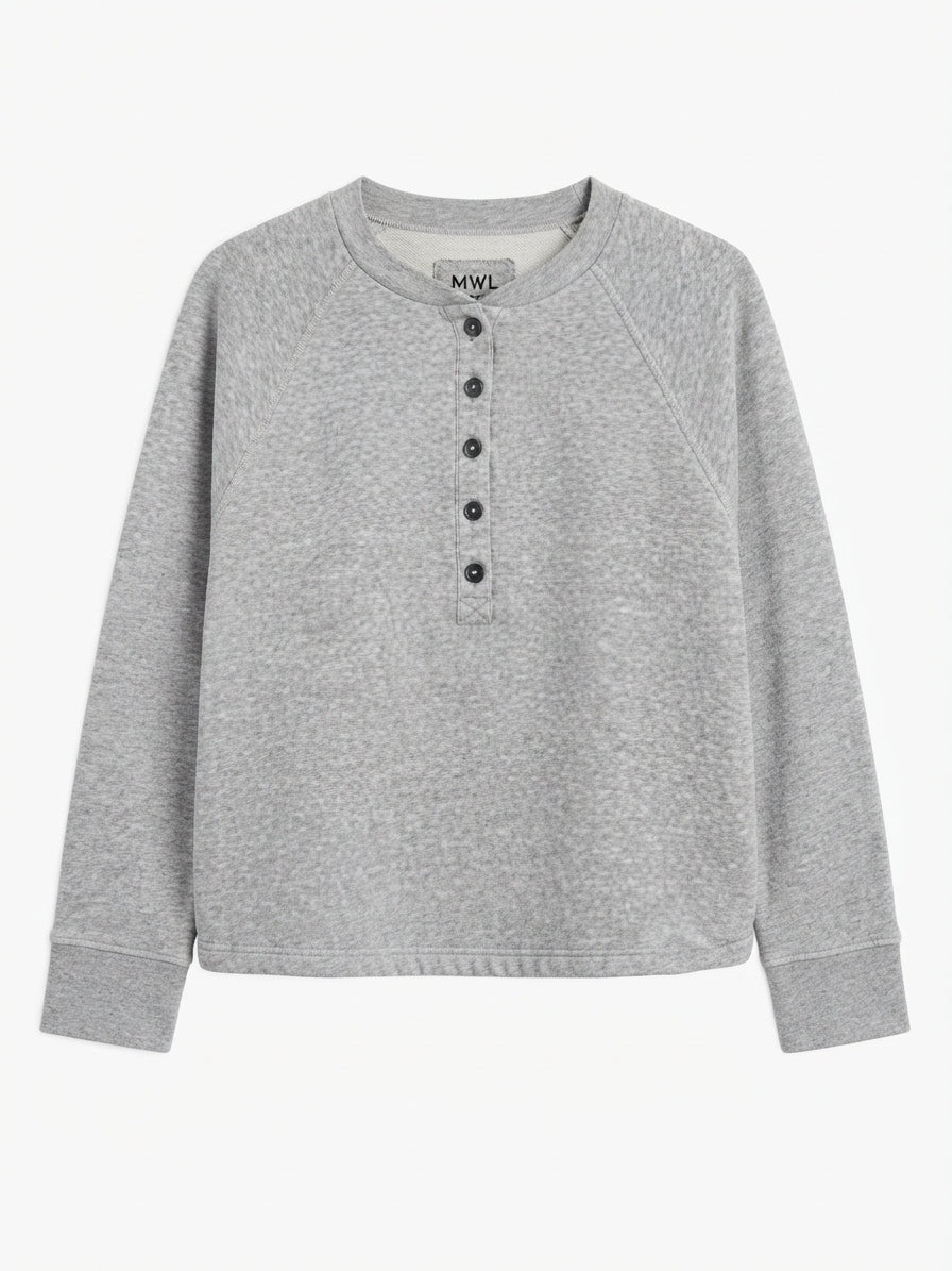 Madewell · Make Weekends Longer Henley · Large · Gray