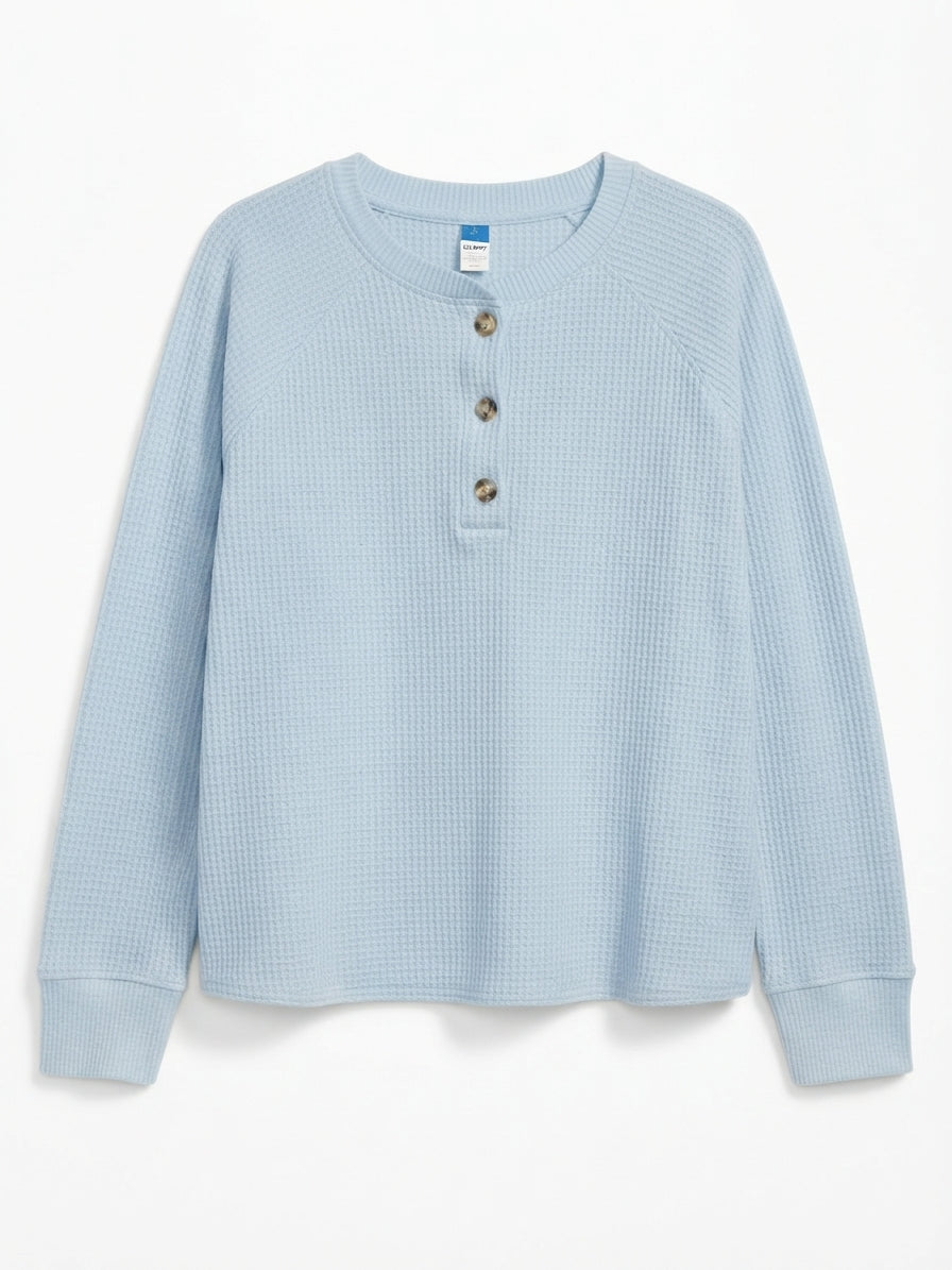 Old Navy · Henley Top · Large · BabyBlue