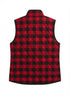 Coldwater Creek · Quilted Vest · Small · RedBlack