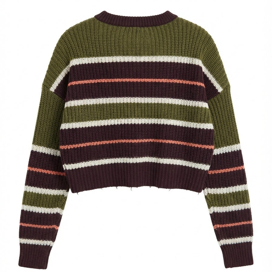 Hot Topic · Cropped Sweater · Medium · GrnBrown