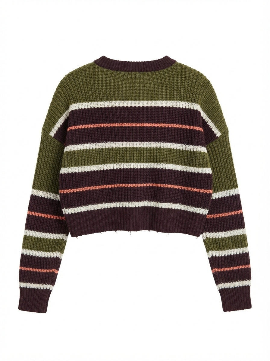 Hot Topic · Cropped Sweater · Medium · GrnBrown