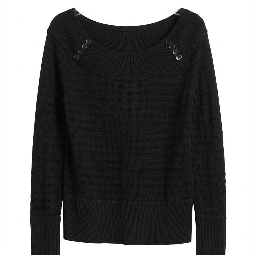 WHBM · Cold Shoulder · Large · BlackGray