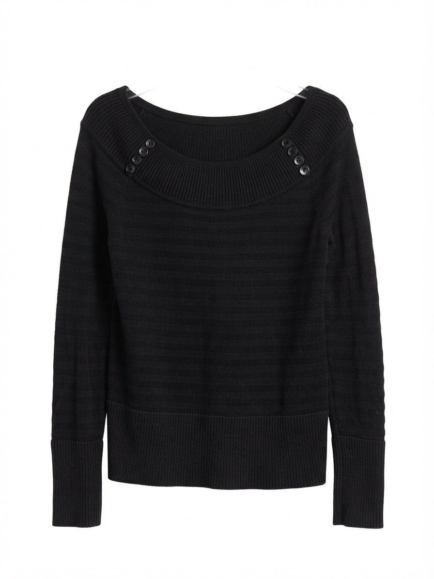 WHBM · Cold Shoulder · Large · BlackGray