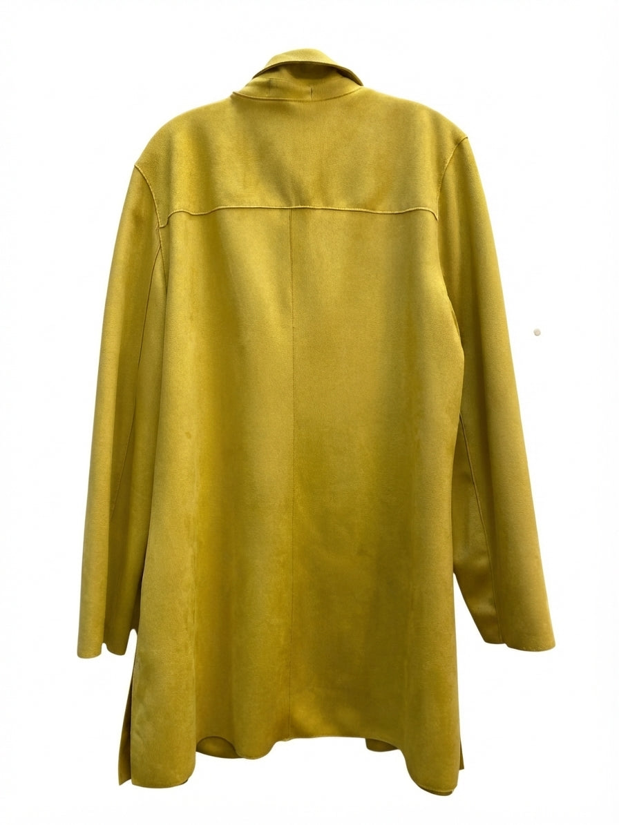 JoanVass · Open Drape Cardigan · XLarge · Dijon