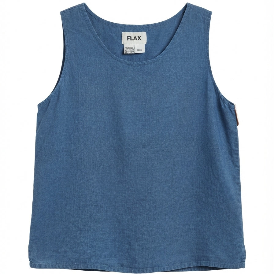 FLAX · Sleeveless Top · Medium · Denim