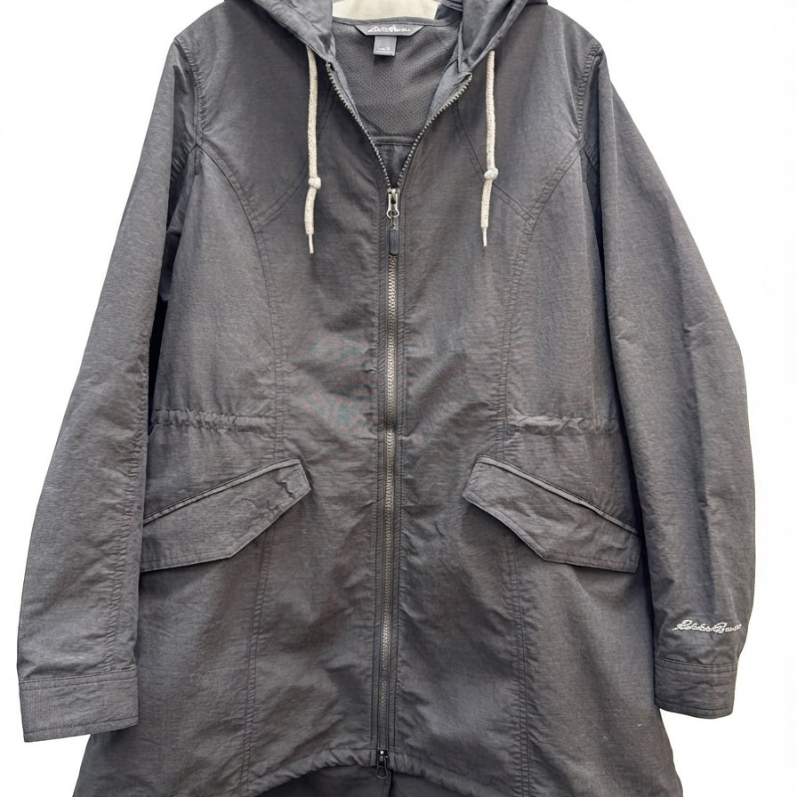 Eddie Bauer · Zip Up Nylon Cotton Blend Jacket · XLarge · DarkGray