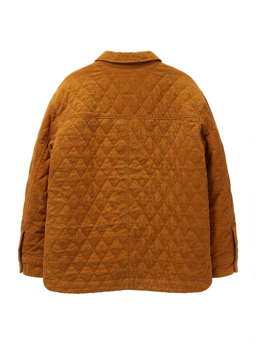 Madewell · Quilted Corduroy Jacket · Large · Caramel