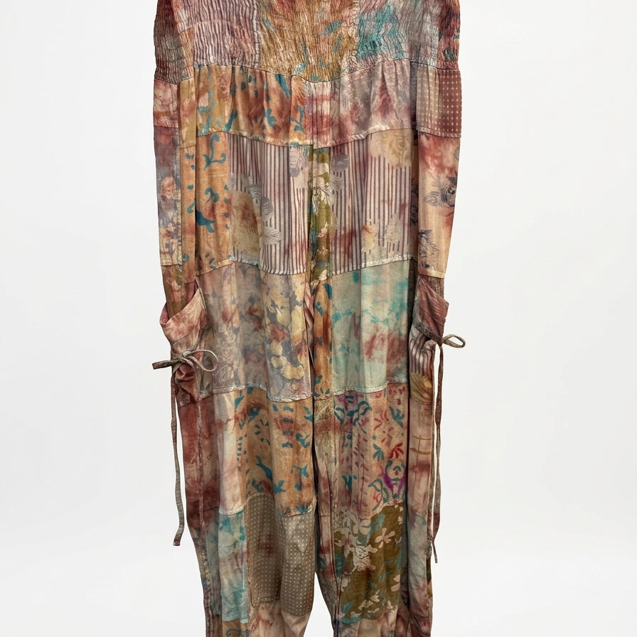 Jayli · Smocked Waist · XLarge · BeigeMulti