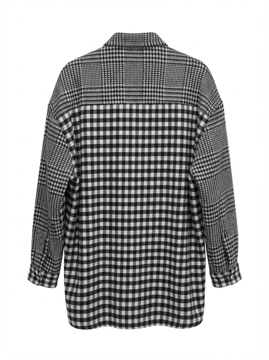 Miou Muse · Fashion Jacket · Small · White/Black Plaid