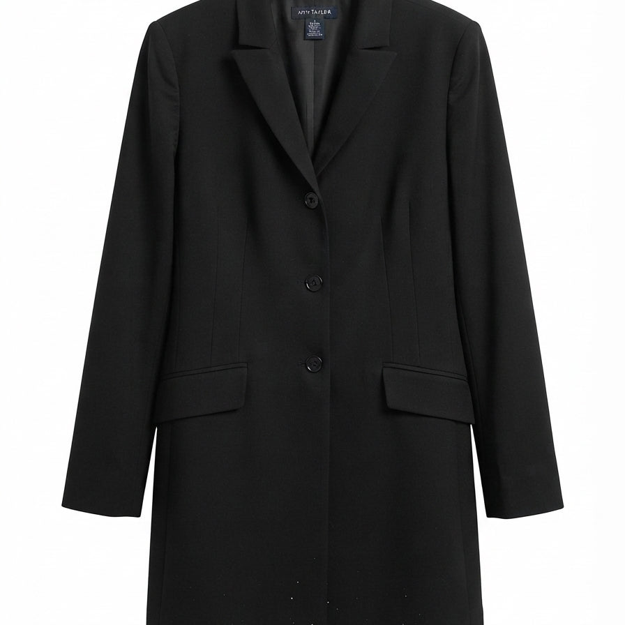 Ann Taylor · Button Up Blazer · 8 · Black