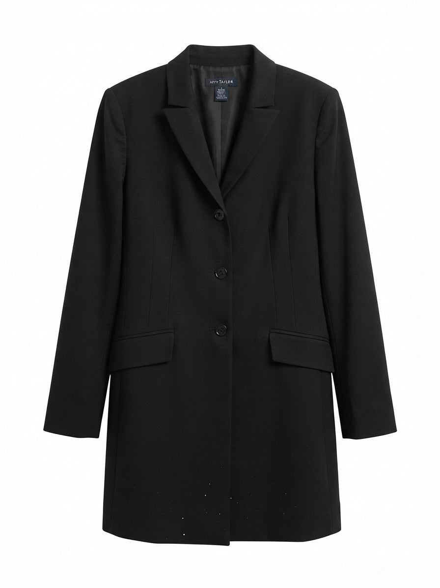 Ann Taylor · Button Up Blazer · 8 · Black