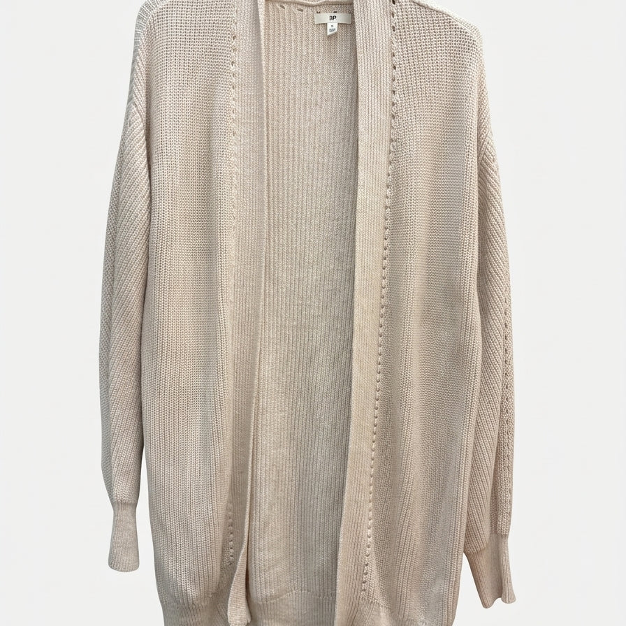 BP · Open Drape Cardigan · Medium · Oatmeal
