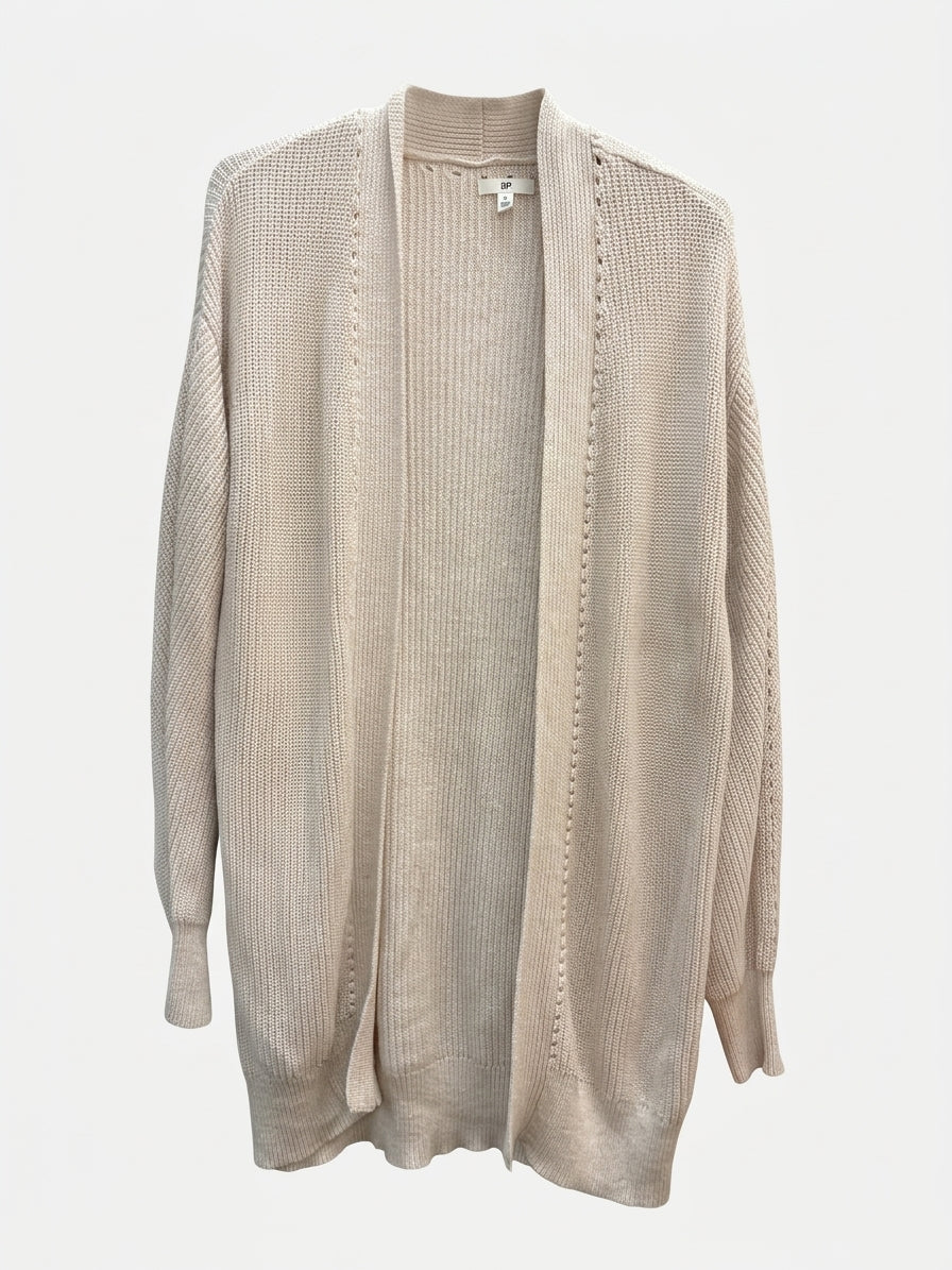 BP · Open Drape Cardigan · Medium · Oatmeal