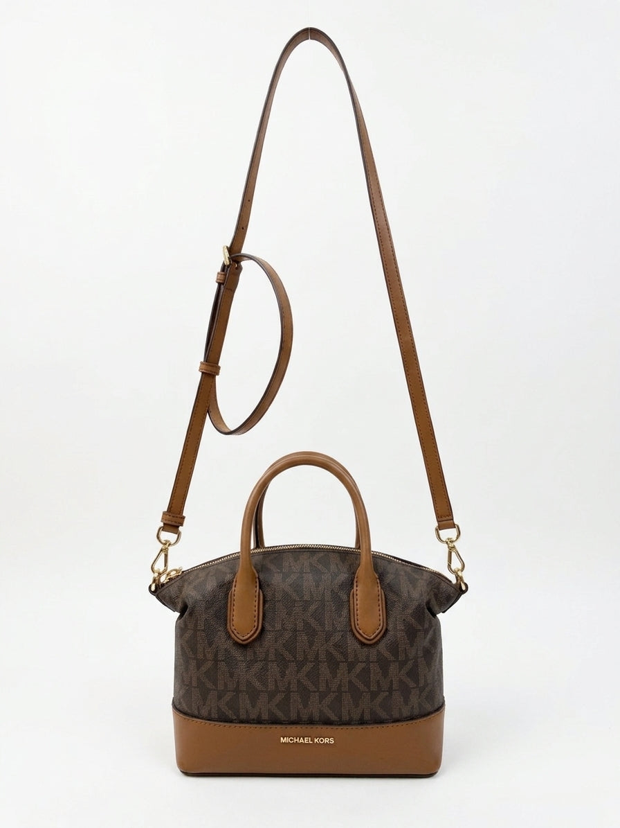 Michael Kors · Hyde Small Logo Satchel · Crossbody · Brown Tan