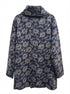 Ellen Tracy · CowlDrape · 1X · Navy Gray