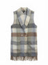 Tribal · Vest · Small · Forest Gray Plaid