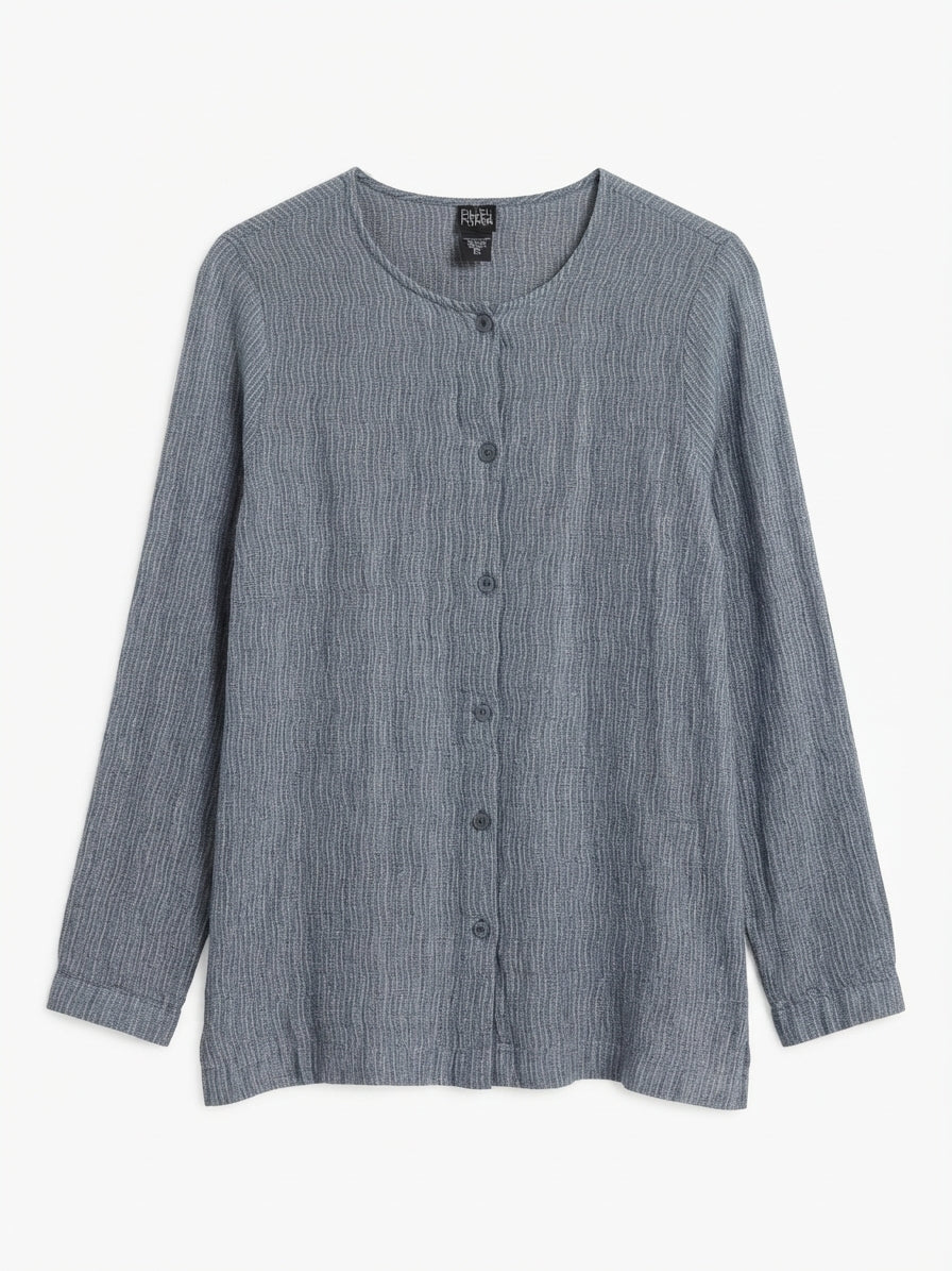 Eileen Fisher · Blouse · Small · SteelBlue