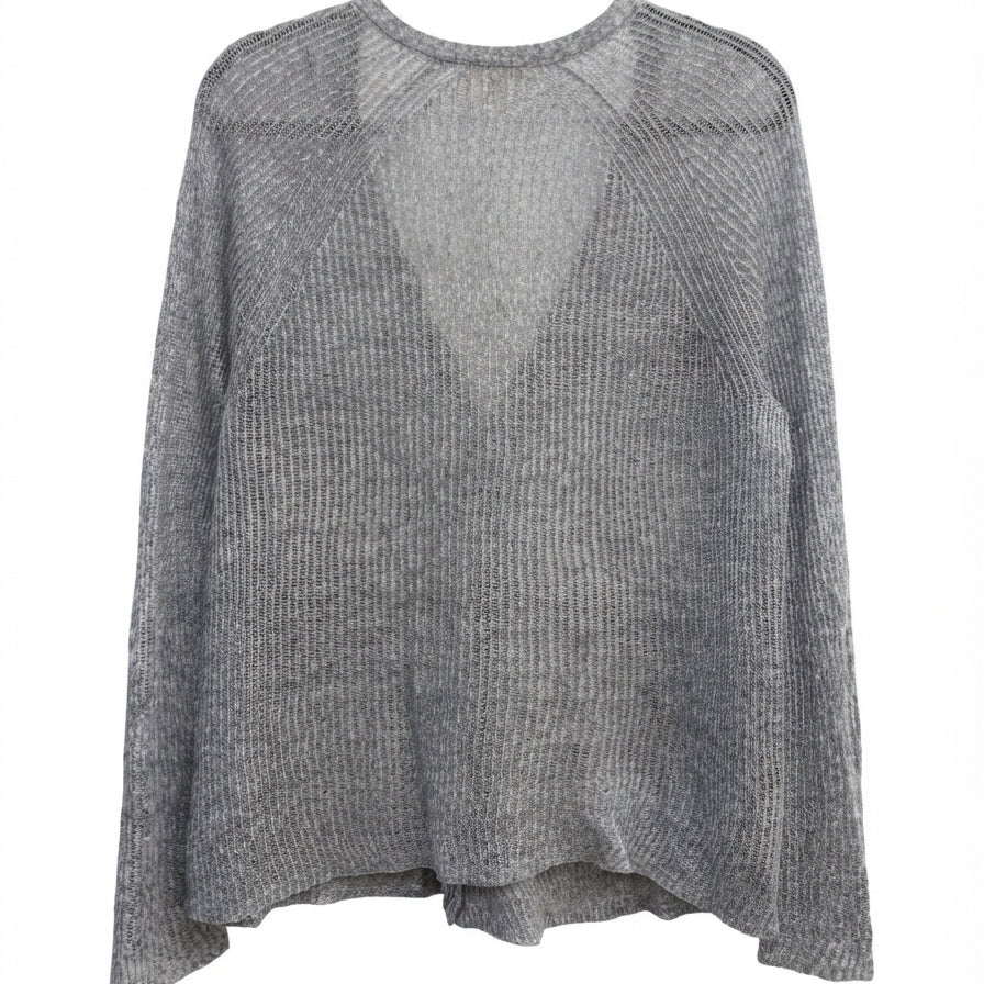 Eileen Fisher · Loose Knit Cardigan · Medium · Gray