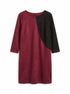 Toofan · Longsleeve Dress · XL/1X · Plum/Black