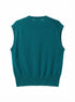 COOPER & ROE · Sleeveless Cardigan · Large · Dark Teal