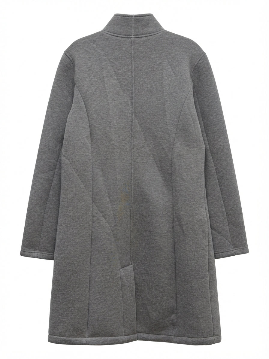 Steve Madden · Scuba Knit Single Button Jacket · Medium · Gray