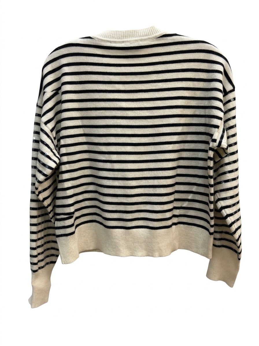 Lucy Paris · Lucy Paris Striped Sweater · Small P · Cream/Black