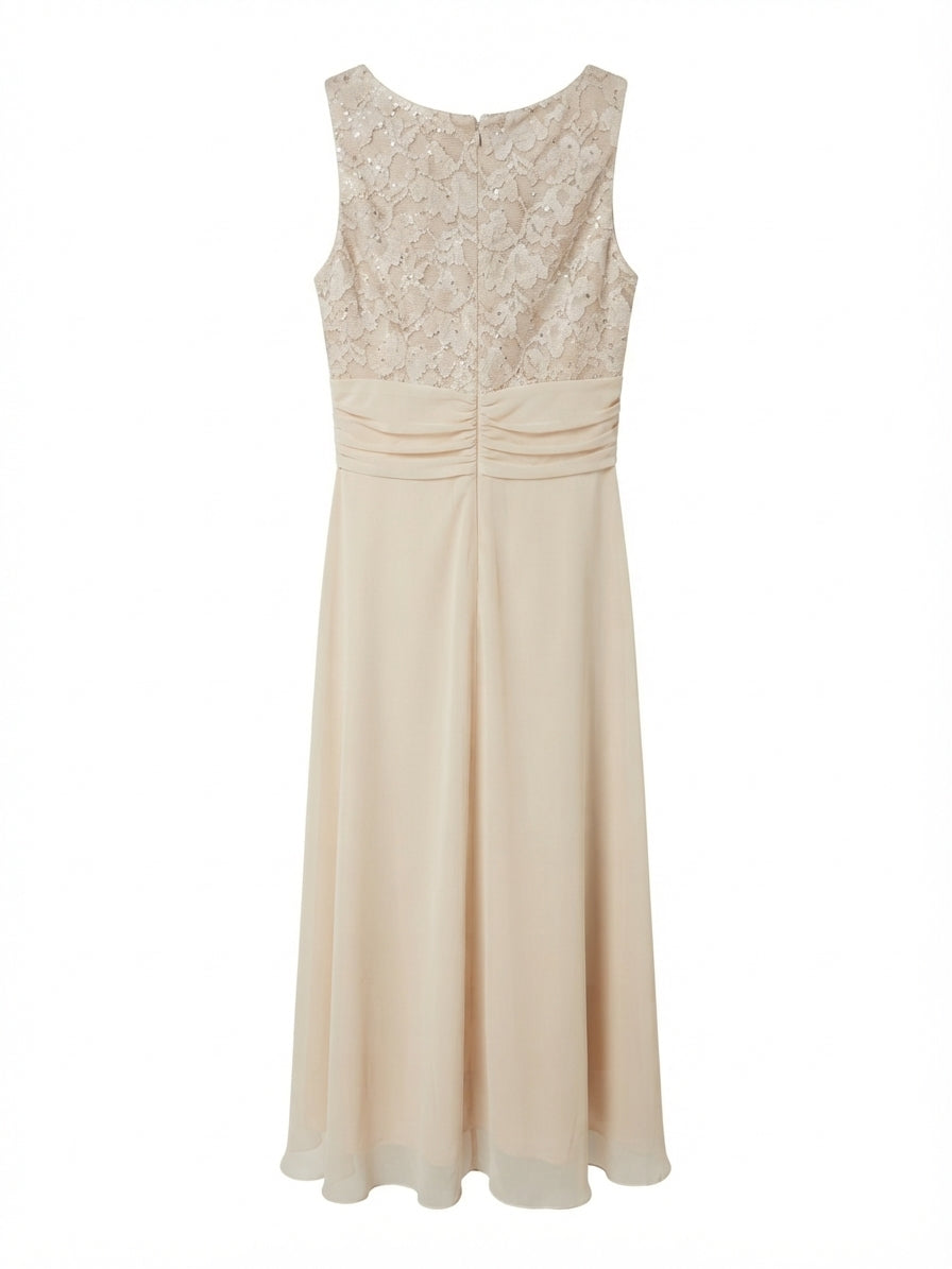 R&M Richards · Evening Dress · 10 · Light Beige