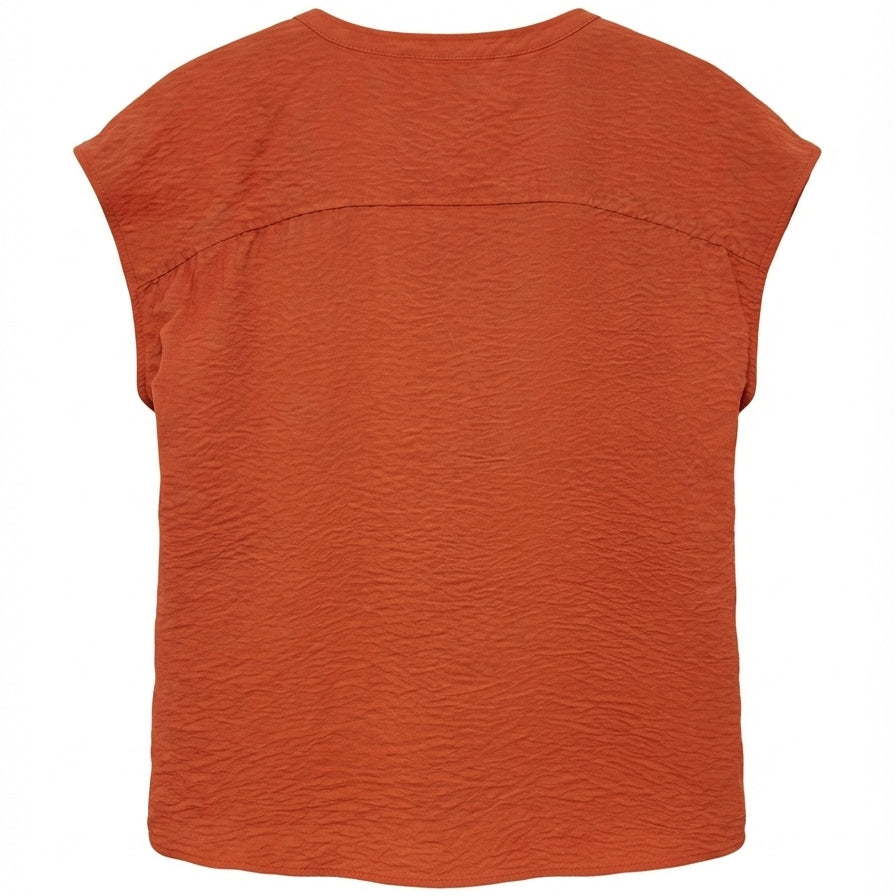 Liz Claiborne · Spice Split Neck Style · Large · Rust